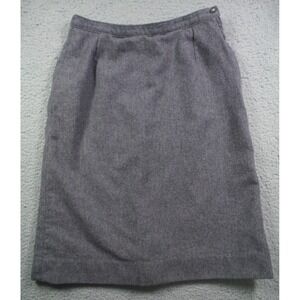 Vintage Pendleton Skirt Womens Size Small Gray Lined Pure Wool Zipper USA‎